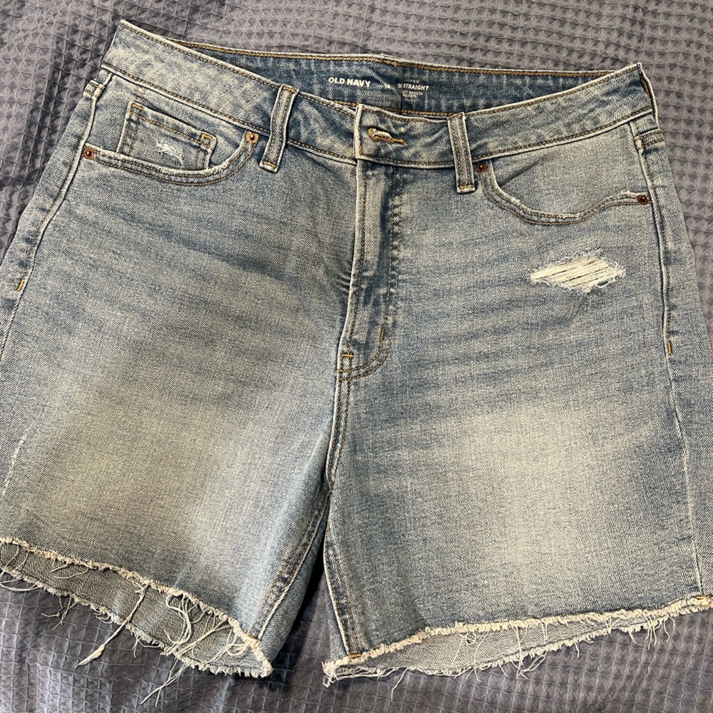 Old Navy Classic Blue Denim shorts high rise waist